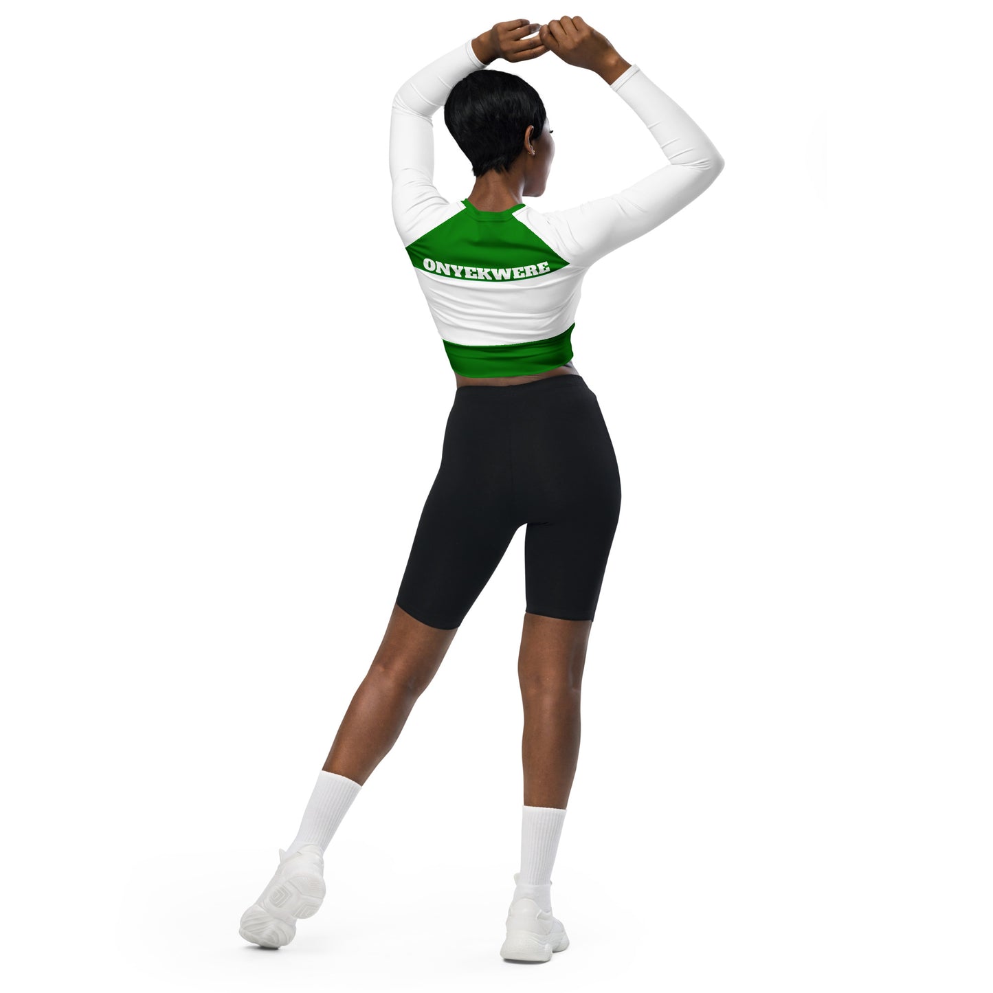 Flag Long-Sleeve Crop Top